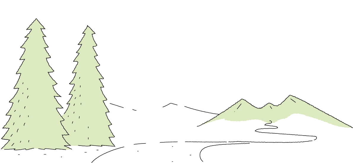 木と山